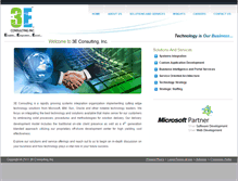 Tablet Screenshot of 3econsultingit.com